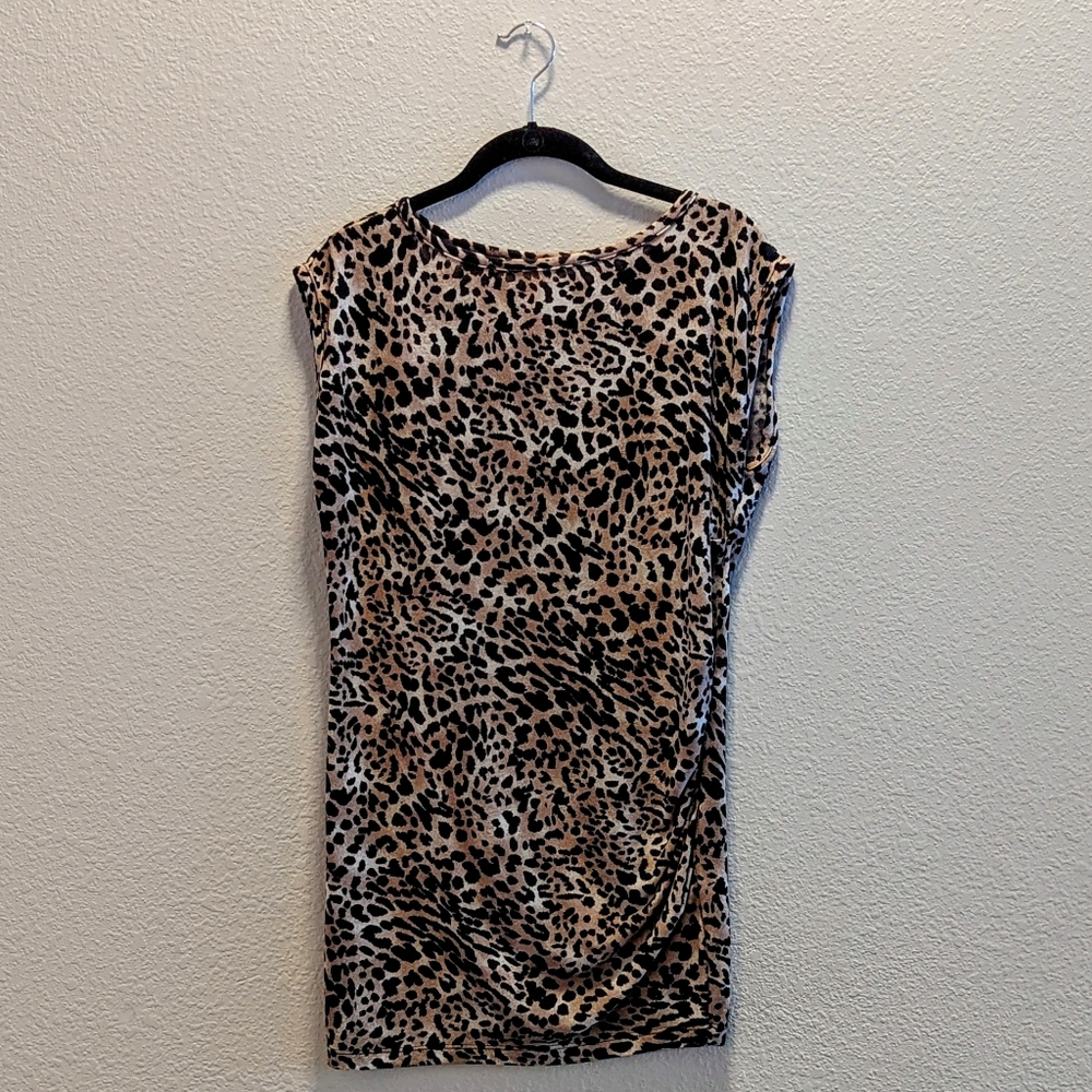 Leopard a-line dress